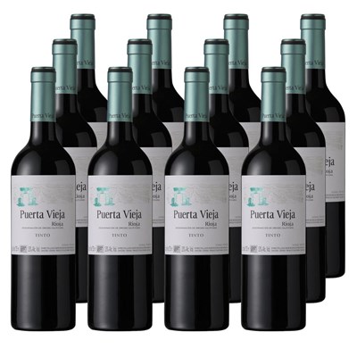 Case of 12 Puerta Vieja Rioja Tinto 75cl Red Wine